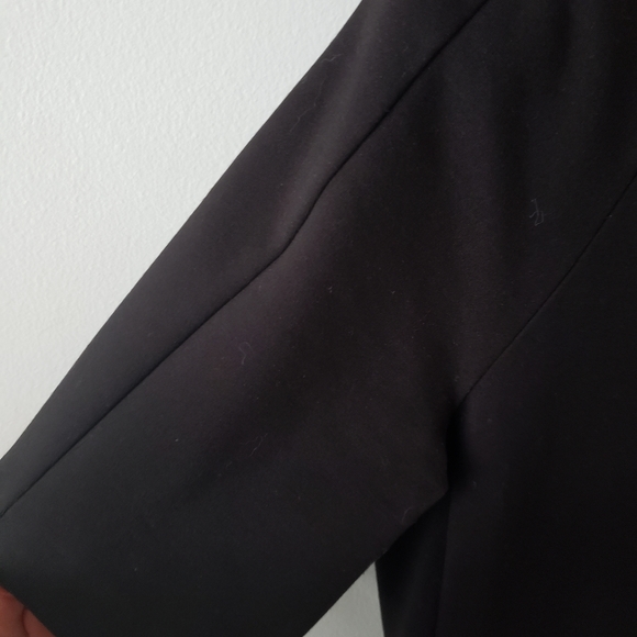 ICONE Black Sheath Dress with Gold Zipper Details - Picture 7 of 9